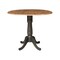 International Concepts Round Round 42 in. Dual Drop Leaf Counter Height Dining Table - Hickory/Washed Coal, 42 in W, Wood K45-42DPT-6B - alternate 1